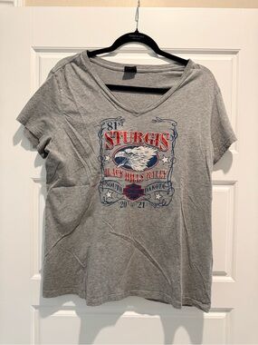 Harley-Davidson Gray Sturgis Black Hills Rally Graphic Tee